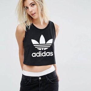 adidas Originals Loose Cropped Tank w Trefoil Logo